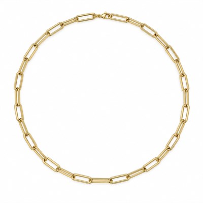 Ataç Zincir Kolye  - 14k Altın Kaplama - 45 cm