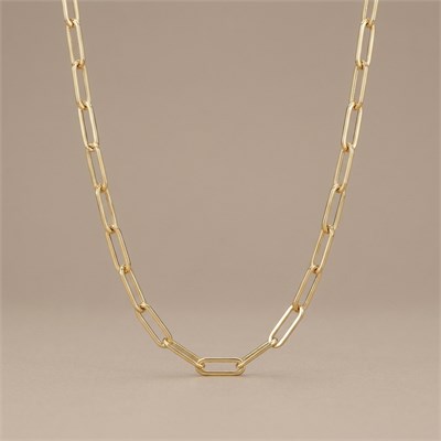 Ataç Zincir Kolye  - 14k Altın Kaplama - 45 cm