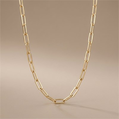 Ataç Zincir Kolye  - 14k Altın Kaplama - 60 cm
