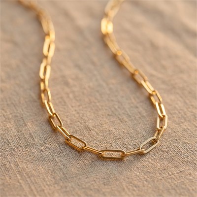 Ataç Zincir Kolye  - 14k Altın Kaplama - 60 cm