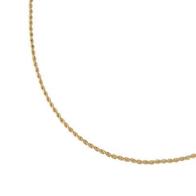 Burgu Zincir Kolye  - 14k Altın Kaplama - 55 cm (3 mm)