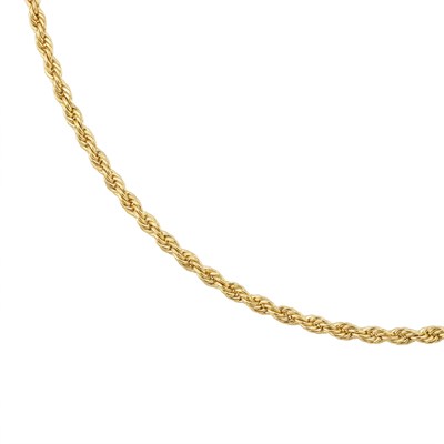 Burgu Zincir Kolye  - 14k Altın Kaplama - 50 cm (3 mm)
