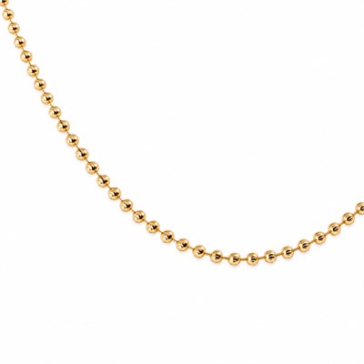 Dorika Top Zincir Kolye  - 14k Altın Kaplama - 50 cm