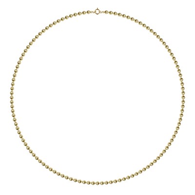 Dorika Top Zincir Kolye  - 14k Altın Kaplama - 50 cm