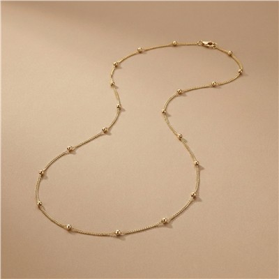 Dorikalı Çelik Kolye - 14K Altın Kaplama - 60 cm / 1 mm