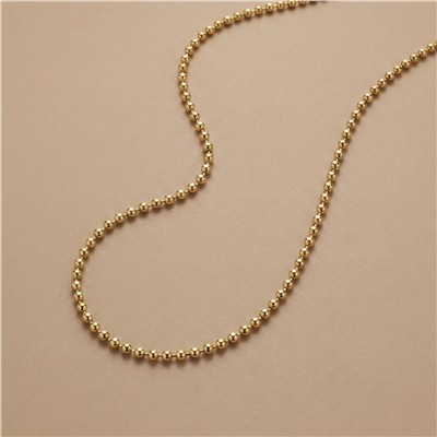 Dorikalı Zincir Çelik Kolye - 14K Altın Kaplama - 45 cm / 3 mm