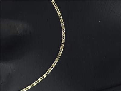 Figaro İtalyan Zincir Kolye - 14K Altın Kaplama - 45 cm