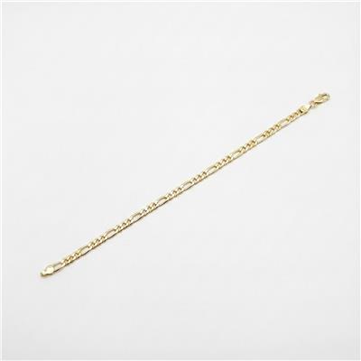 Figaro Zincir Bileklik - 14K Altın Kaplama - 19 cm