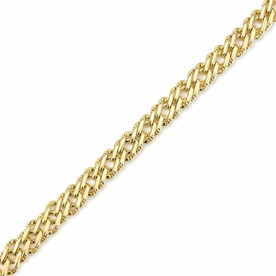Hasır Örme Bileklik - 14K Altın Kaplama - 19 cm