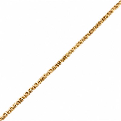 İtalyan Burgu Çelik Bileklik - 14k Altın Kaplama - 19 cm