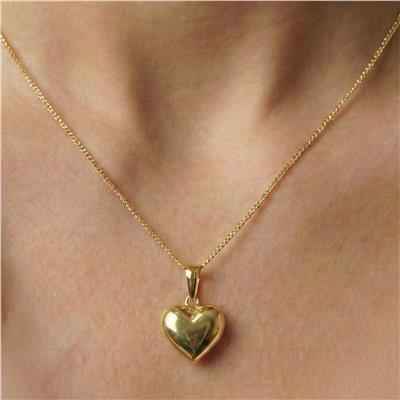 Kalpli Kolye - 14K Altın Kaplama - 45 cm