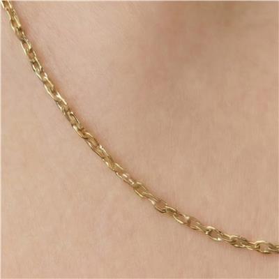 Sade Zincir Kolye - 14K Altın Kaplama - 45 cm