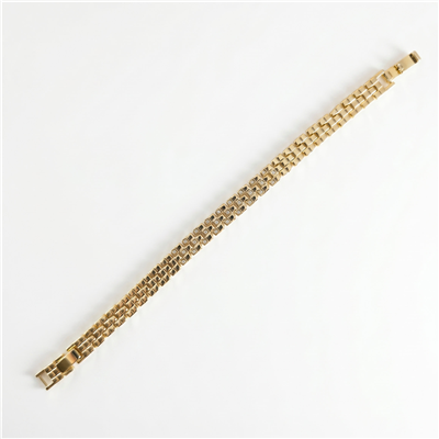 Zirkon Taşlı İtalyan Bileklik - 14k Altın Kaplama - 17+1 cm