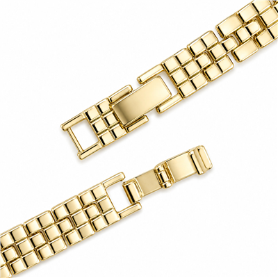 Zirkon Taşlı İtalyan Bileklik - 14k Altın Kaplama - 17+1 cm