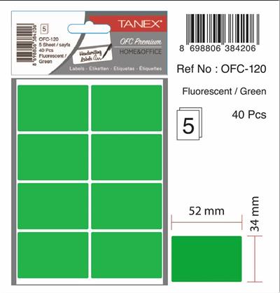 OFC-120  OFİS ETİKETİ KUTU