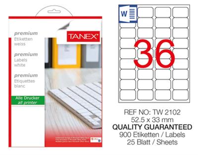 TW-2036 45x30 mm LASER ETİKET .