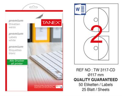 TW-3117 117 mm LASER ETİKET .