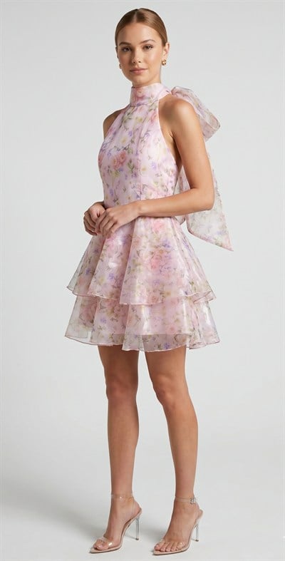 OLIVE-B01928 ELBİSE PEMBE