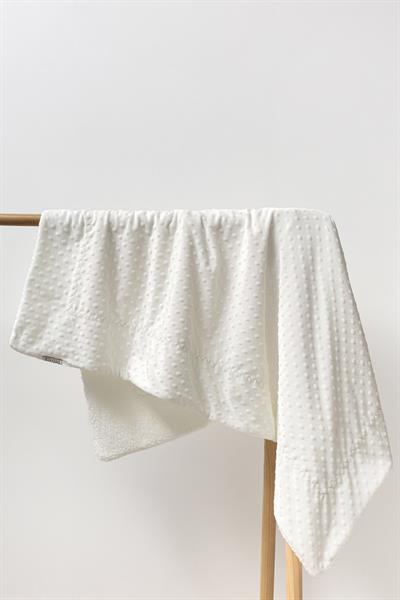 Nohut Desenli Kuzu Astarlı Çift Kat 108x85 cm. Battaniye