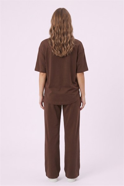 Kadın Basic Eşofman Takımı M2039 Kahve