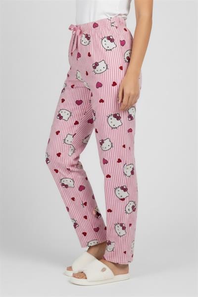 Kadın Pembe Karakter Desenli Pijama Altı M4533K26 Pembe