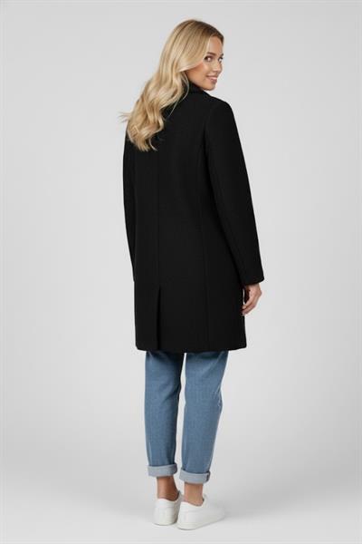 Kadın Siyah Buklet Kaban M3430 Siyah