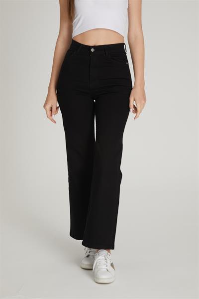 Yüksek Bel Palazzo Pantolon 1232 Siyah