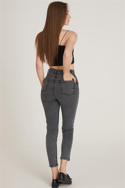 Yüksek Bel Skinny Pantolon M1213 Antirasit