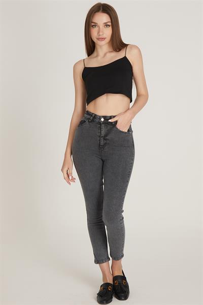 Yüksek Bel Skinny Pantolon M1213 Antirasit
