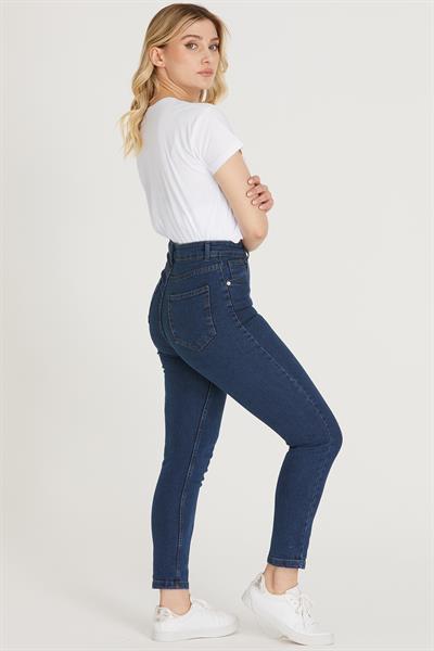 Yüksek Bel Skinny Pantolon M1213 Mavi