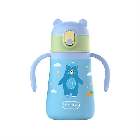 SipnJoy SippyPals Çocuk Su Termosu 360 ml Mavi