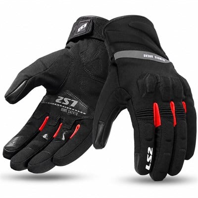 LS2 Jet 3 Waterproof Eldiven Siyah Kırmızı | Kışlık KP-1Ls2 Jet 3 Waterproof Eldiven Siyah Kırmızı