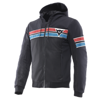 Dainese Vintedge Air Tex Kapüşonlu Mont | Siyah Mavi KırmızıDainese Vintedge Air Tex Kapüşonlu Mont Siyah Mavi Kırmızı