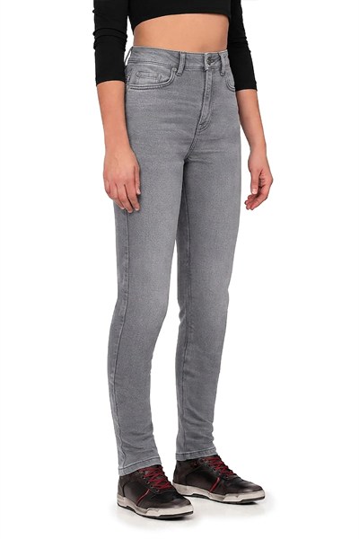 The Biker Jeans Lucy Grey Kadın Motosiklet PantolonuTheBikerJeans Lucy Grey Kadın Motosiklet Pantolonu