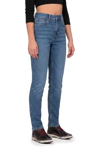 The Biker Jeans Lucy Blue Kadın Motosiklet PantolonuTheBikerJeans Lucy Blue Kadın Motosiklet Pantolonu