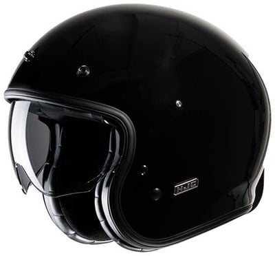 HJC V31 Siyah Kask | Retro Güneş Vizörlü ECE 22.06Hjc V31 Siyah Kask