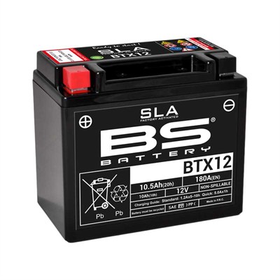 BS Battery BTX12-SLA Motosiklet Aküsü | 12V 10.5Ah BakımsızBs Battery BTX12-SLA Motosiklet Aküsü  12V 10.5Ah