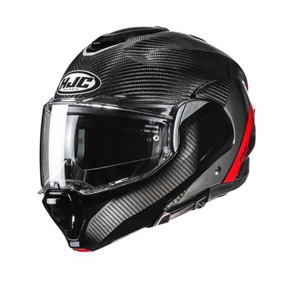 HJC F100 Carbon Stan MC1 Kask | Çene Açılır ECE 22.06 P/JHjc F100 Carbon Stan MC1 Kask