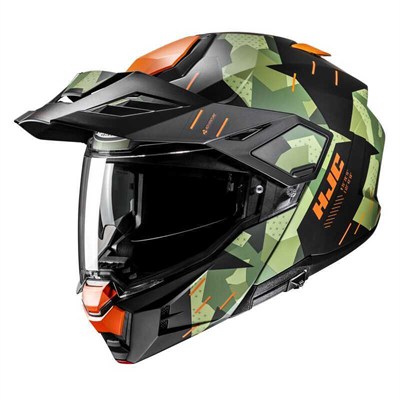 HJC i80 Roki MC47SF Kask | Mat Siyah Yeşil Macera KaskıHjc i80 Çene Açılır Kask Roki MC47SF