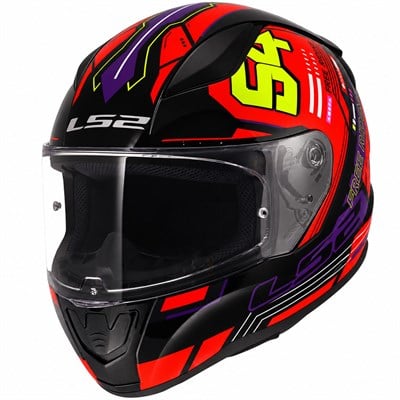 LS2 Rapid 2 Rush Kırmızı Sarı Siyah Kask | ECE 22.06Ls2 Rapid 2 Rush Kırmızı Sarı Siyah Kask
