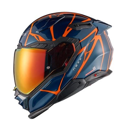 Nexx X.WST 3 B-Side Mavi Turuncu Kask | ECE 22.06Nexx X.WST 3 B-Side Mavi Turuncu Kask