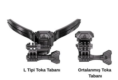 QDM-100 Kask Montaj Seti | Aksiyon Kamera Çene BağlantısıNukrotech Aksiyon Kamera İçin Kask Montaj Seti