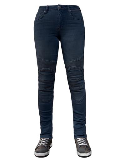TheBikerJeans EVO Ultra Flexi Dark Blue Korumalı Motosiklet Kot Pantolonu Kadın
