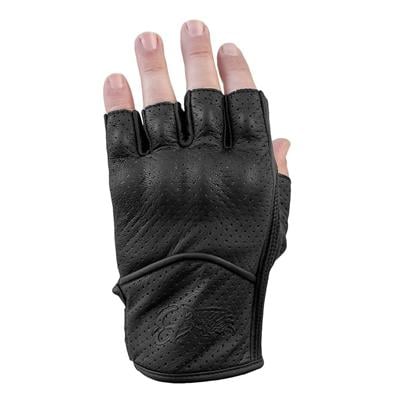 TheBikerJeans Fingerless Flx Deri Motosiklet Eldiveni