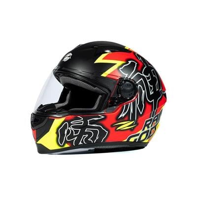 Zeus Zs-811A Al-31 Mat Red Fluo Yellow Motosiklet Kapalı Kask
