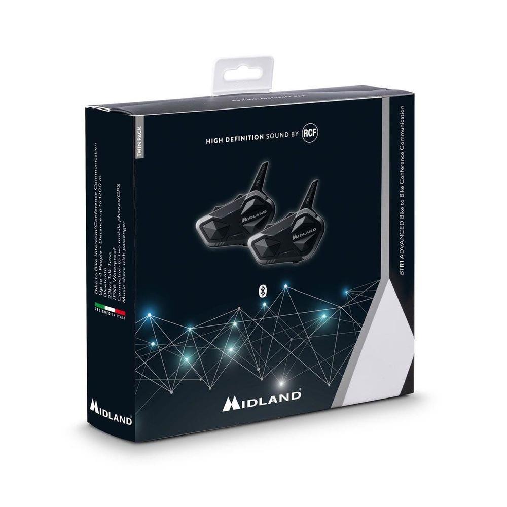 Midland BTR1 Advanced Twin Intercom | Motosiklet Kask İçi Çiftli ...
