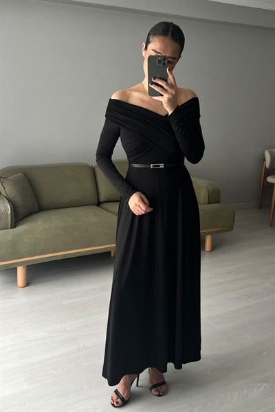 Düşük Omuz Elbise