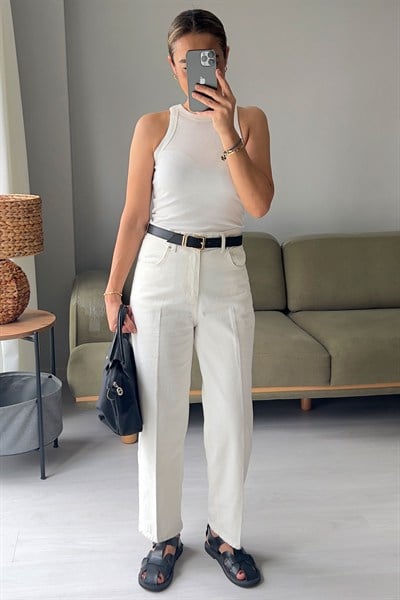 Kemerli Mom Jean