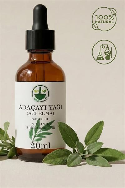 Adaçayı (Acı Elma) Uçucu Yağı 20 ml – %100 Saf & Doğal