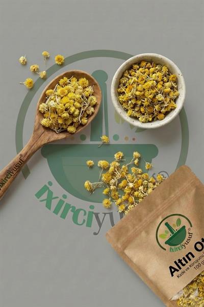 Altın Otu (Ölmez Çiçek Otu) 100 g – Doğal Kurutulmuş